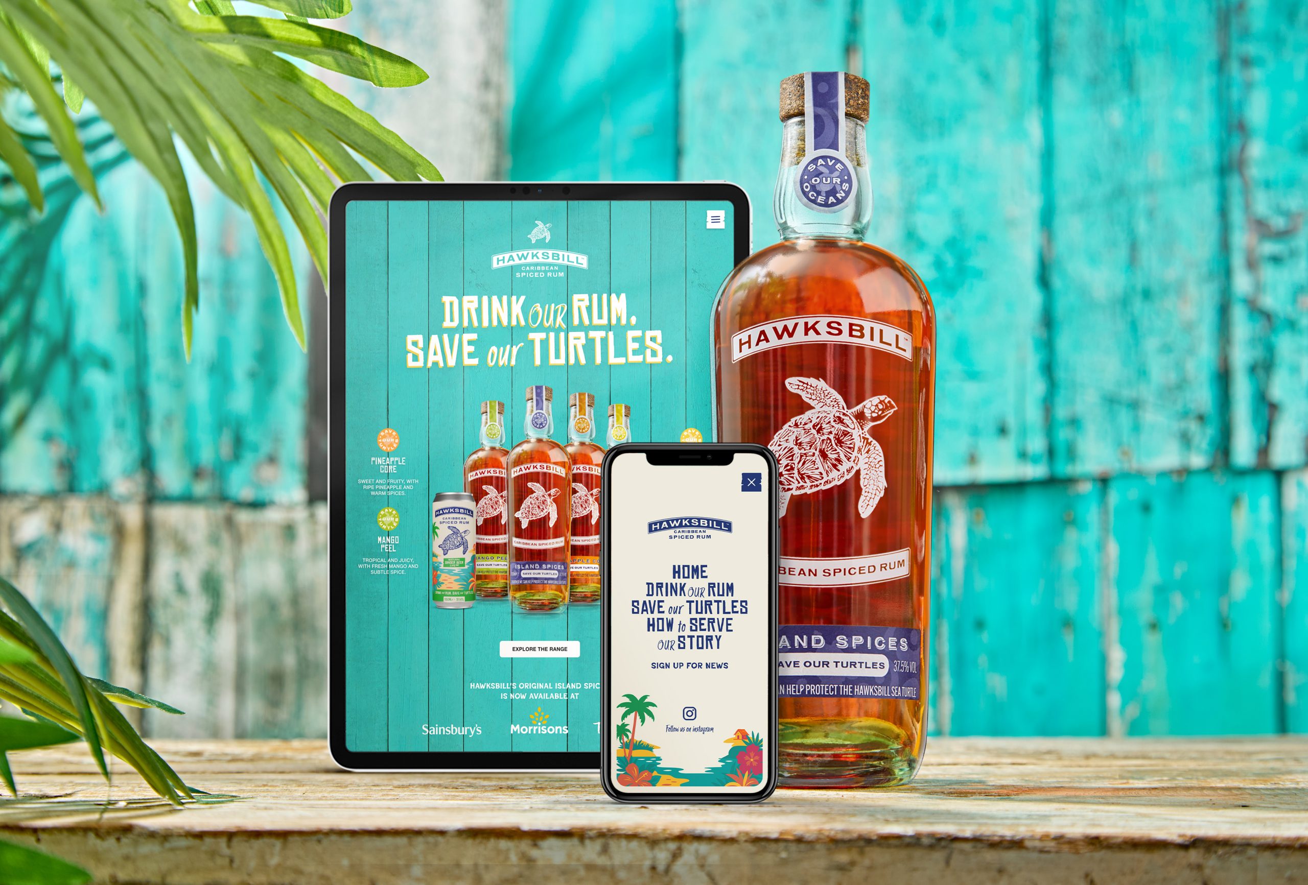 Hawksbill Rum Website by Kerve Creative